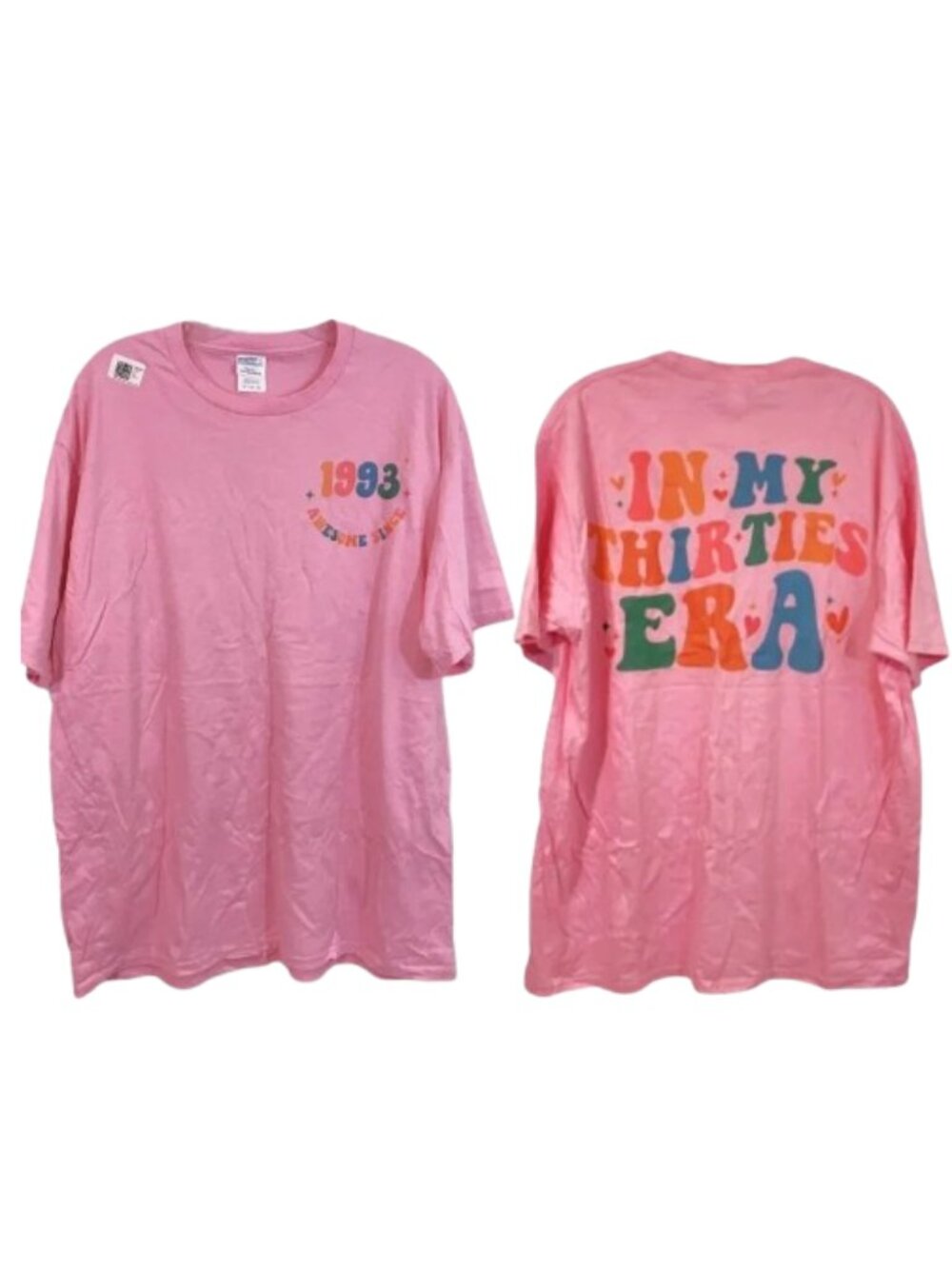 In My 30s Era T-Shirt Pink Women XL, Port & Co